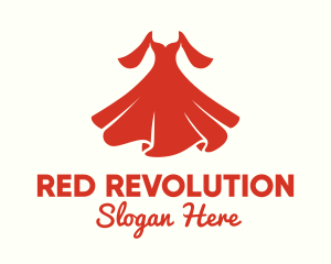 Red Fashion Dress  logo design