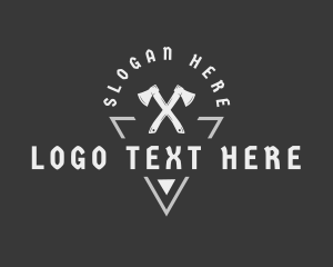 Customize - Vintage Lumberjack Axe logo design