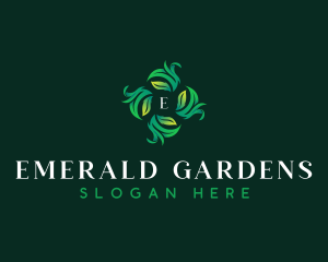 Botanical Organic Leaves logo design