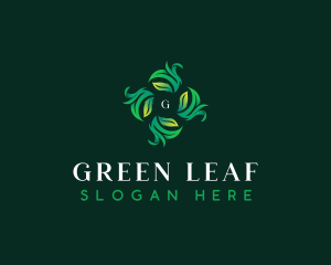 Botanical Organic Leaves logo design