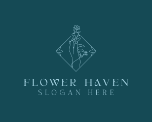 Flower Beauty Wellness logo design