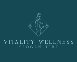 Flower Beauty Wellness logo design