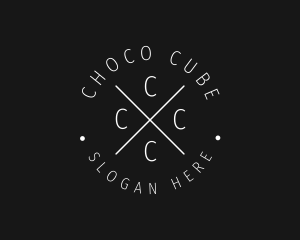 Hipster Circle Business Cafe Logo