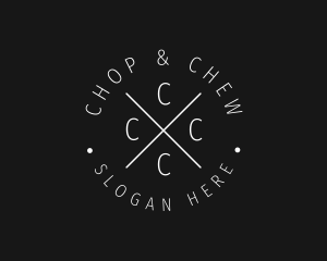 Boho - Hipster Circle Business Cafe logo design