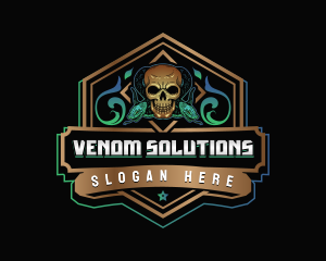 Skull Venom Snake  logo design