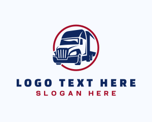 Driver - Cargo Delivery Trucking logo design