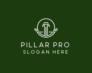 Pillar Column Insurance  logo design