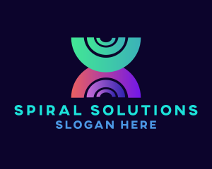 Swirl Spiral Shape logo design