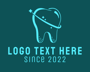 Tooth Dental Planet  logo design