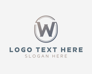 Professional Business Letter W logo design