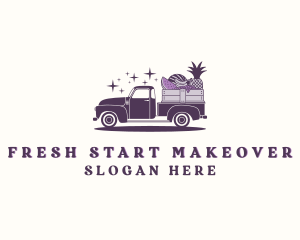 Fruit Crate Truck logo design