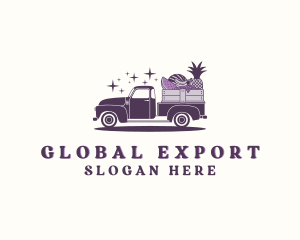 Export - Fruit Crate Truck logo design