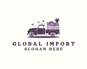 Import - Fruit Crate Truck logo design