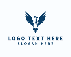 Airforce - Flying Bird Falcon logo design