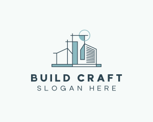 Building Architect Contractor logo design