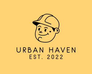 Construction Worker Character logo design