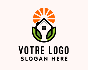 Organic House Real Estate  logo design