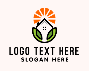 Organic House Real Estate  logo design