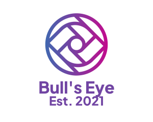 Gradient Surveillance Eye  logo design