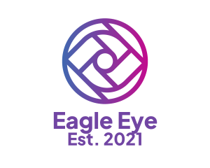 Gradient Surveillance Eye  logo design