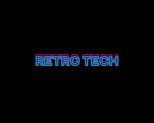 Retro Neon Signage logo design