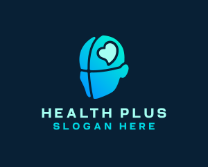 Mental Health Mind Heart logo design