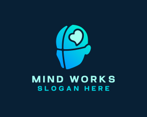 Mind - Mental Health Mind Heart logo design