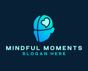 Mental - Mental Health Mind Heart logo design