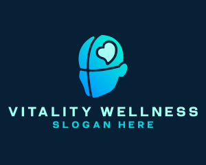 Health - Mental Health Mind Heart logo design