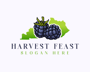 Kentucky Blackberry Fruit logo design