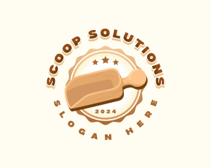 Kitchen Flour Spoon logo design