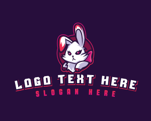 Streamer - Bunny Rabbit Avatar logo design