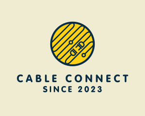 Cable - Electric Extension Cable logo design