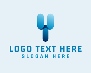 Electronic - Telecom Network App logo design