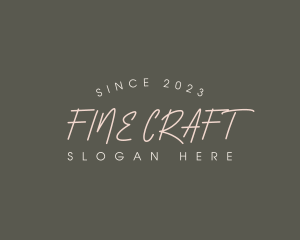 Crafty Cursive Business logo design