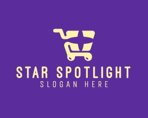 Star Shopping Cart logo design