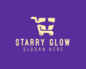 Star Shopping Cart logo design