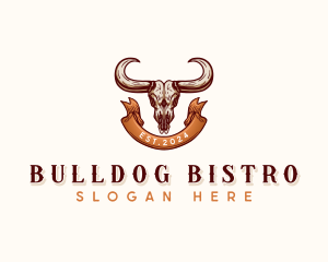 Bull Skull Rodeo Logo