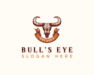 Bull Skull Rodeo logo design