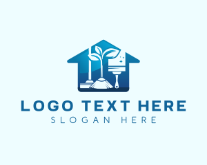 Mop - House Sanitary Cleaning logo design