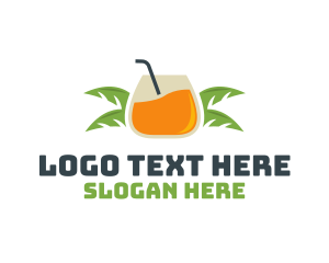 Fresh - Tropical Beach Beverage logo design