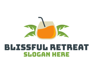 Fresh - Tropical Beach Beverage logo design