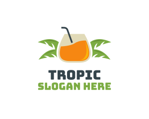 Tropical Beach Beverage logo design