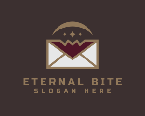 Vampire Bat Envelope logo design