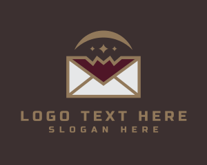 Snail Mail - Vampire Bat Envelope logo design