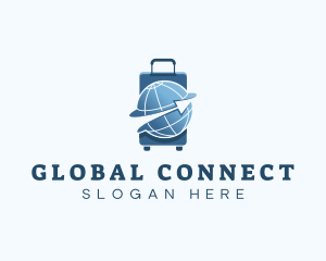 International - International Luggage Travel logo design