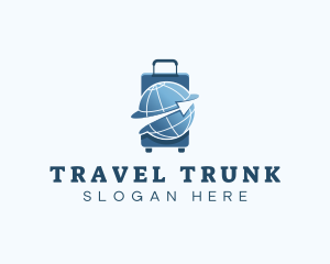Suitcase - International Luggage Travel logo design