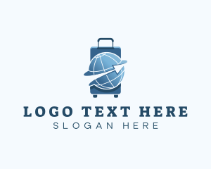 Suitcase - International Luggage Travel logo design