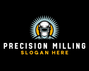 Milling - Welder Metalwork Machinery logo design