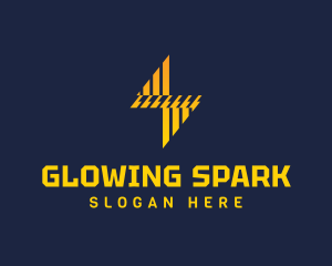 Electric Lightning Bolt logo design